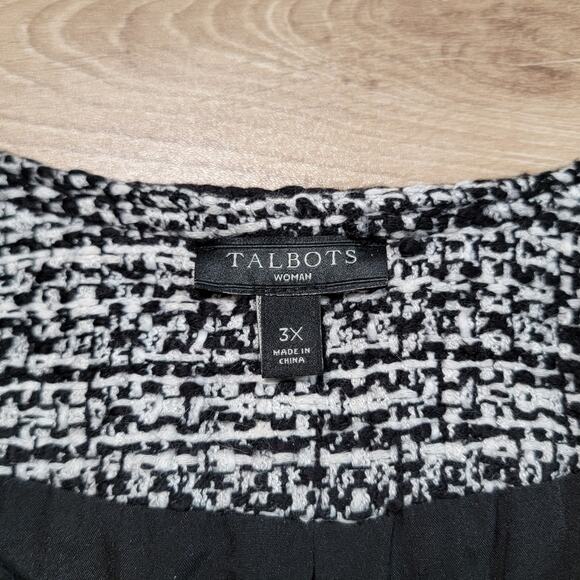 Talbots Black and White Tweed Jacket - Picture 7 of 10